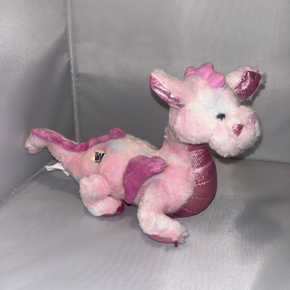 GANZ Other - GANZ WEBKIN PINK WHIMSY DRAGON SHIMMERY PLUSH STUFFED ANIMAL NO CODE